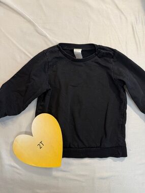 H&M - Gender Neutral/Free Black Long Sleeve Kids Shirt